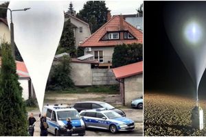 Na Warmii i Mazurach spadają balony z papierosami, policja apeluje: nie dotykaj!