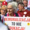 Protest nauczycieli w Warszawie przeciwko zmianom Nowackiej. „Nie zgadzamy się na deptanie praw rodziców i na deprawację dzieci”