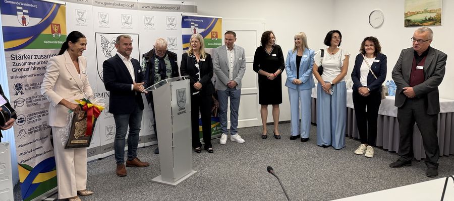 Migawka z wizyty niemieckiej delegacji w gminie Biskupiec
