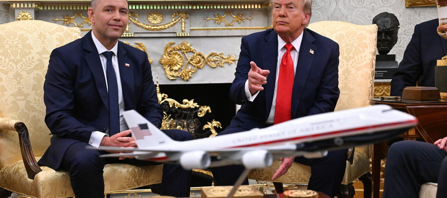 Trump i Nawrocki w Gabinecie Owalnym.