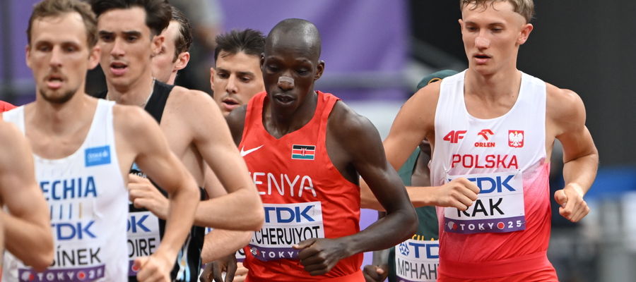 Filip Rak w biegu eliminacyjnym na 1500 m