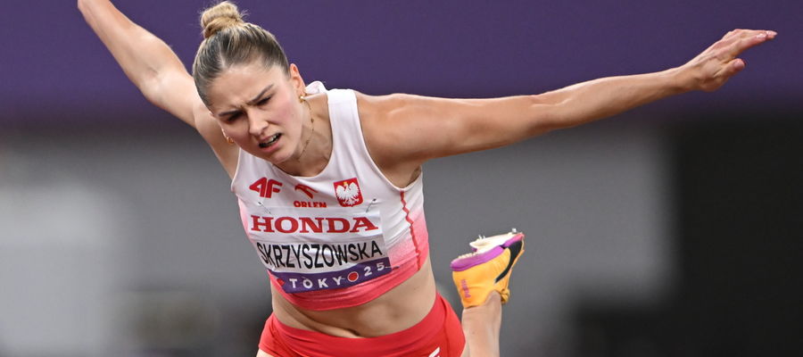 Pia Skrzyszowska w finałowym biegu na 100 m przez płotki