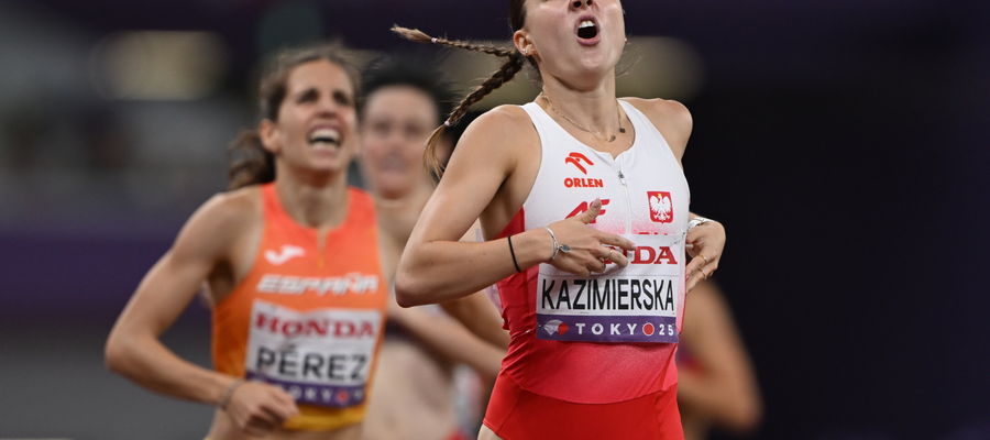  Klaudia Kazimierska w biegu finałowym na 1500 m