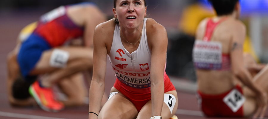 Klaudia Kazimierska po biegu finałowym na 1500 m