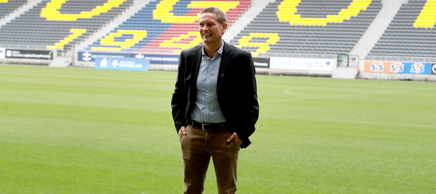 Thomas Thomasberg na stadionie Pogoni
