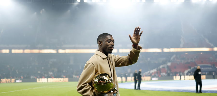 Ousmane Dembele (PSG) ze Złotą Piłką