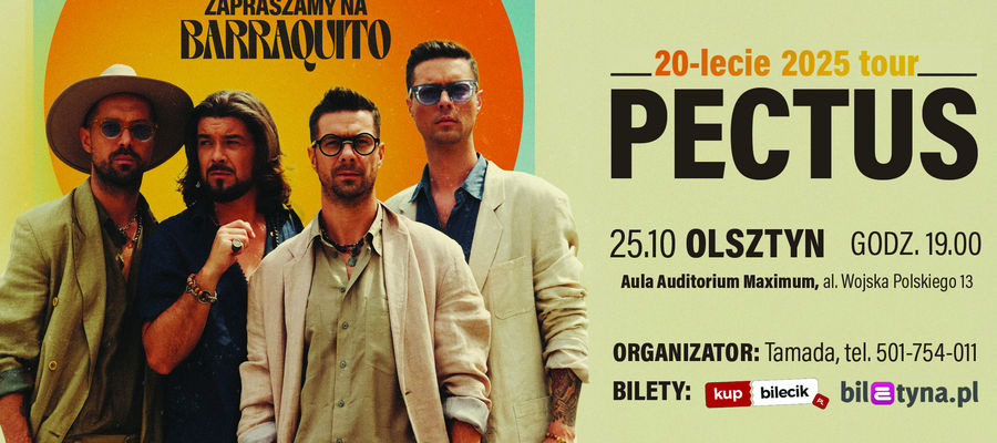 Pectus w Olsztynie! Bilety już dostępne!