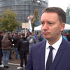 Rolnicy protestują przeciw zmianom w unijnym budżecie. 