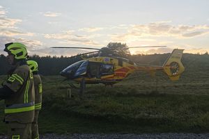 Groźny wypadek motocyklisty