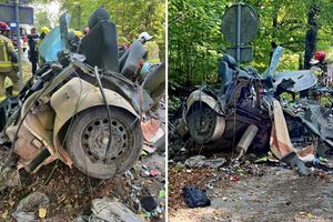 Śmierć 27-latka. Auto rozpadło się na strzępy