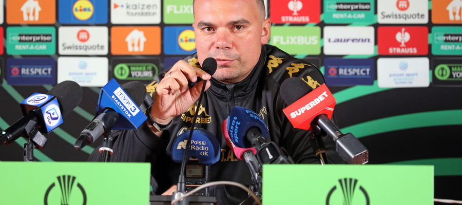Trener Jagiellonii Adrian Siemieniec 