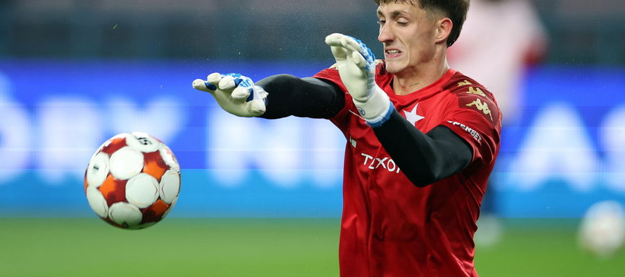 Bramkarz Wisły Kraków Patryk Letkiewicz