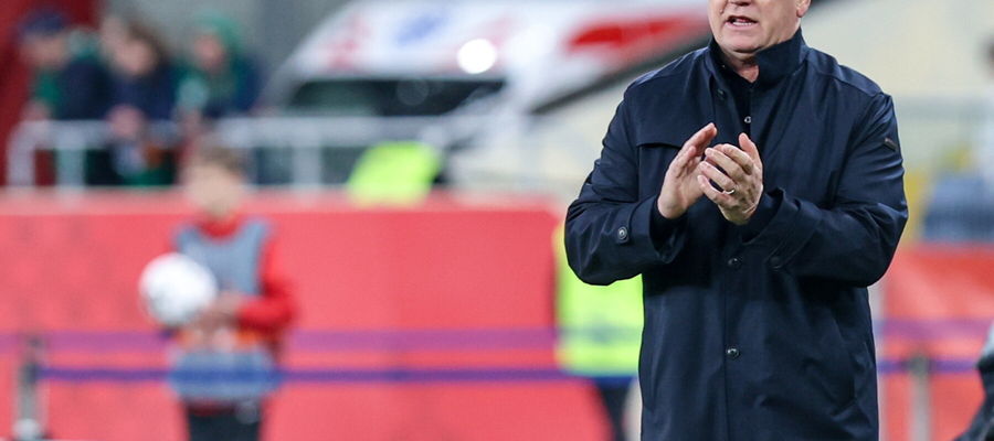 Trener piłkarskiej reprezentacji Polski Jan Urban