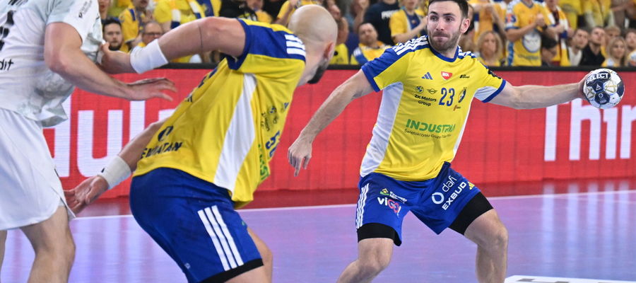 Zawodnik Industrii Kielce Arkadiusz Moryto 