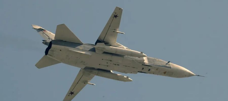 Rosyjski samolot Su-24. 