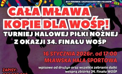 Turniej Halowej Piłki Nożnej z okazji 34. finał WOŚP Mława