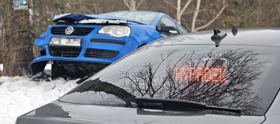 Wypadek na DW 615 w Woli Szydłowskiej