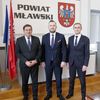 Wizyta wiceministra Konrada Wojnarowskiego w Starostwie Powiatowym w Mławie