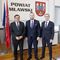 Wizyta wiceministra Konrada Wojnarowskiego w Starostwie Powiatowym w Mławie