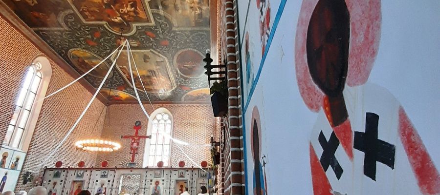 Tutaj Krzyżaków zastąpiły ikony