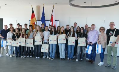 Młodzież z Mławy z wizytą w partnerskim Viernheim