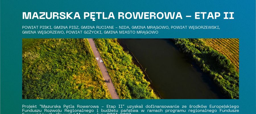 Rozpoczęto drugą część rozbudowy Mazurskiej Pętli Rowerowej