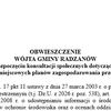 OBWIESZCZENIE WÓJTA GMINY RADZANÓW