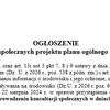 OGŁOSZENIE o konsultacjach społecznych projektu planu ogólnego gminy Radzanów